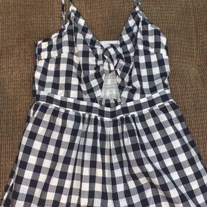 plaid romper